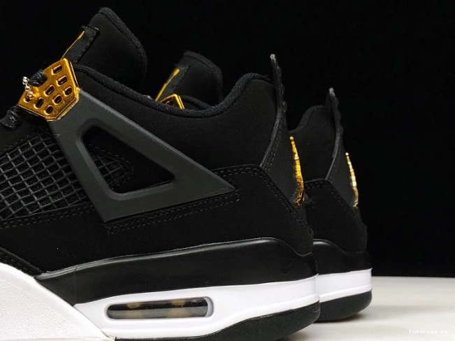 Air 308497-032 Black Gold-White Jordan 4 Metallic Royalty 0815